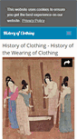 Mobile Screenshot of historyofclothing.com